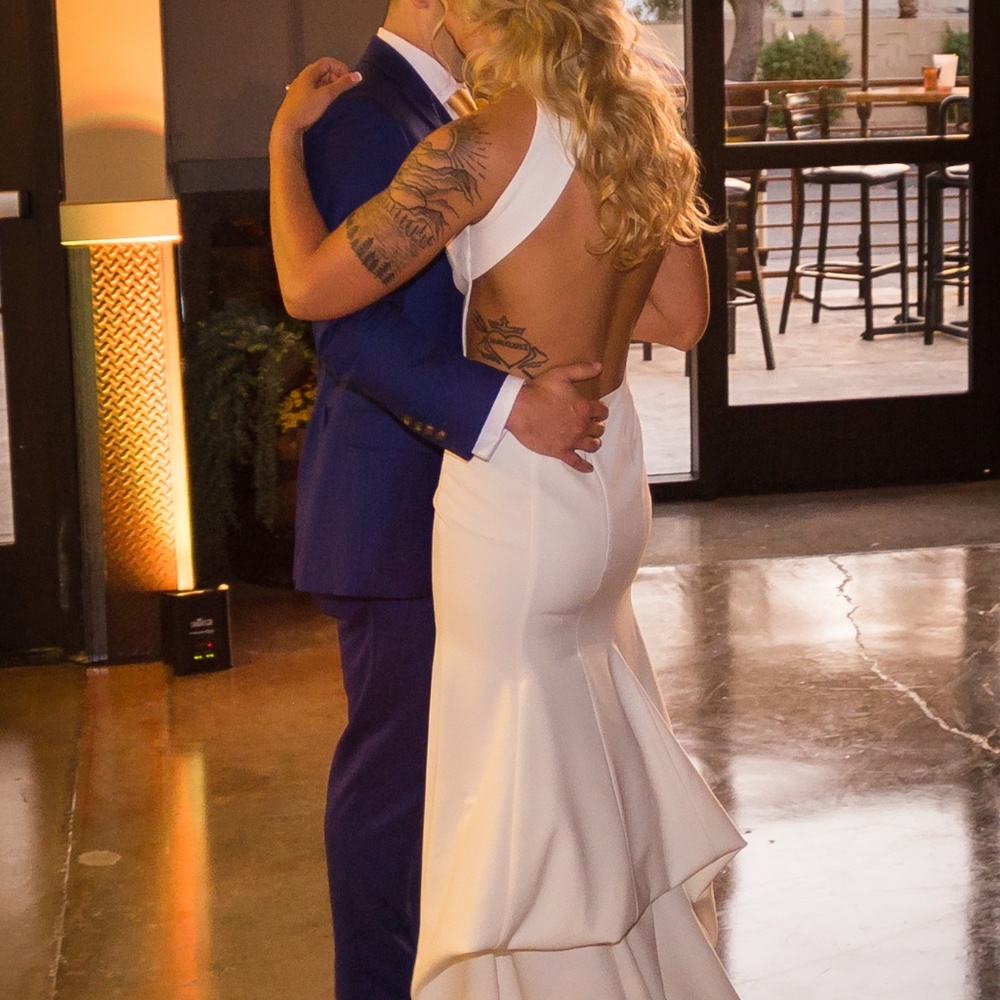 Sarah Seven Orleans Wedding Dress w/Belmont Train